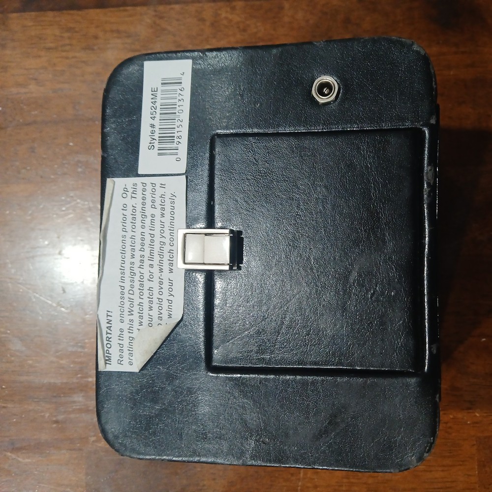 Wolf Designs Single Watch Winder – Black – Luxury Automatic Watch