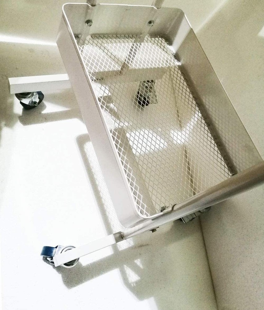 Steel Multi-functional Mobile Cart 2 Layers Cart Trolley with Storage Box