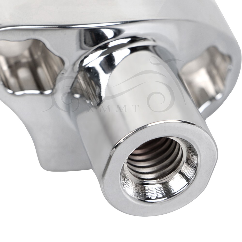 Chrome 2" Tall Handlebar Risers Bottom For Harley Dyna Heritage Softail FLSTC