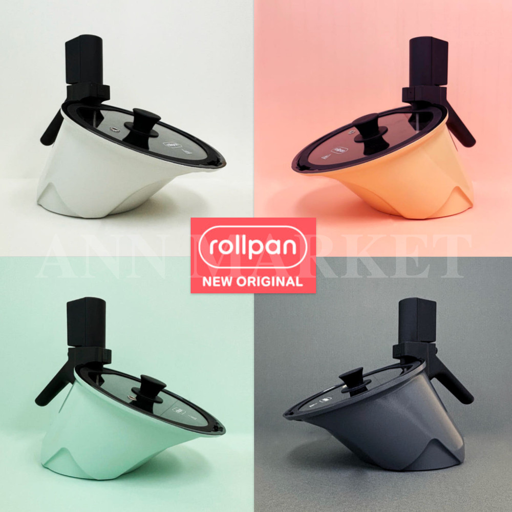 rollkitchen rollpan NEW ORIGINAL Automatic Rotation Cooking Pot /