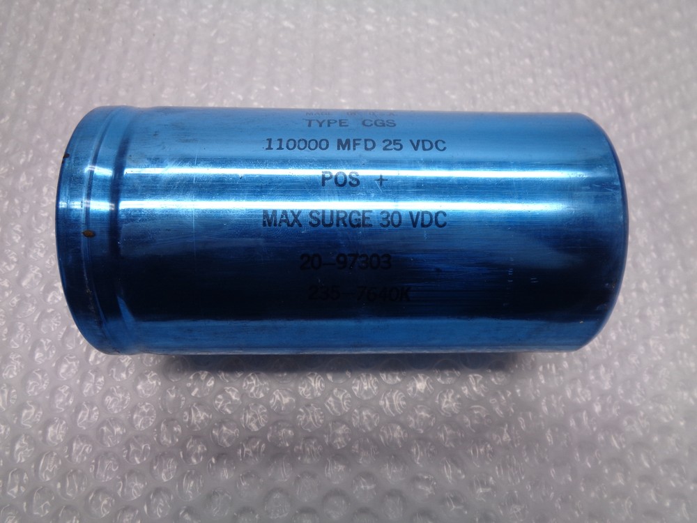 MALLORY CGS110000 MFD25VDC CAPACITOR UNMP