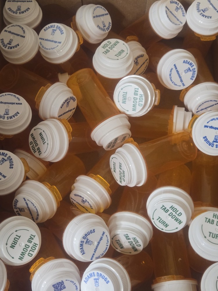 35 Empty Amber Colored Pill Bottles (Same Size) Arts & Crafts