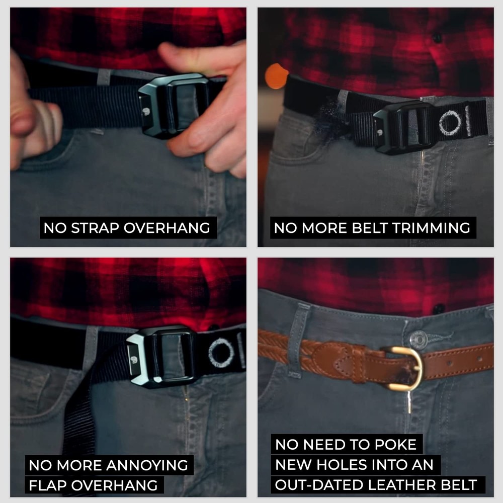 2 - Black Belt/Silver Buckle (Large)