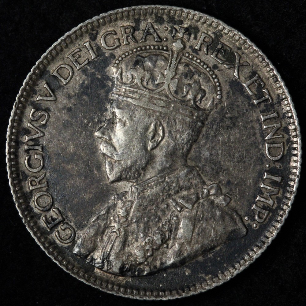 1936 Canada SILVER Twenty Five Cents XF E362 DUGCN