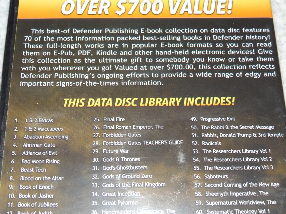 Defender Publishing 70 Best Selling E-Books 2020 Data Disc Library ($700 Value!)