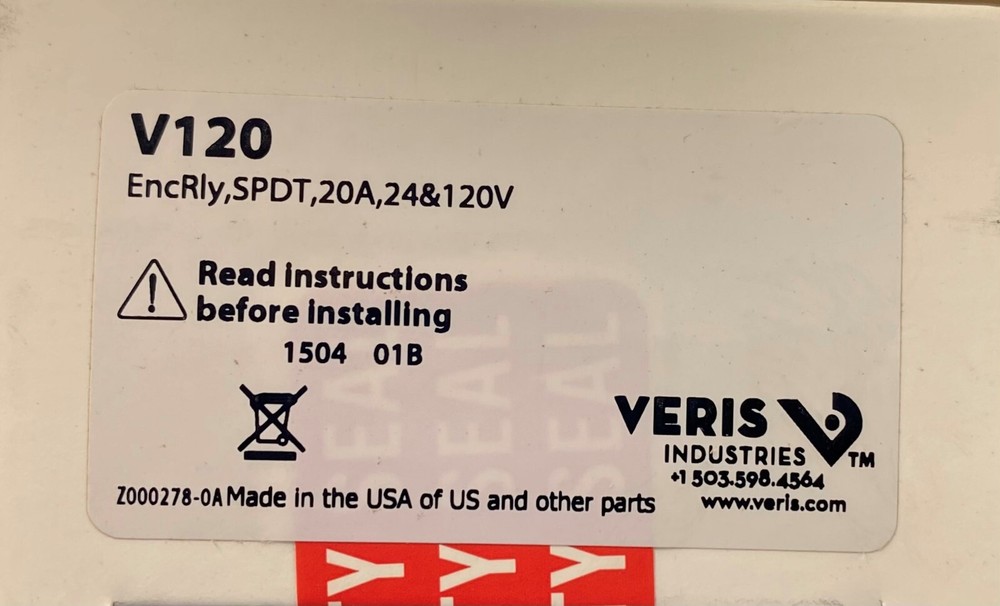 Veris V120 Enclosed Relay