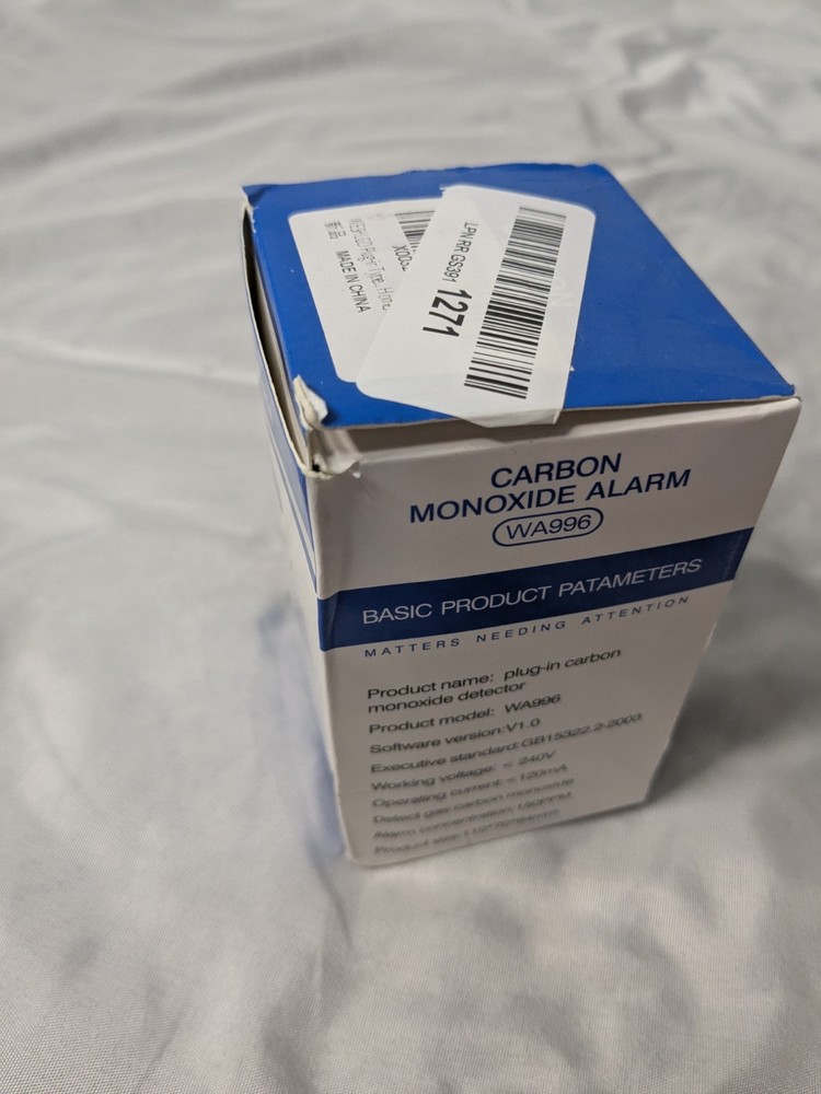 Carbon Monoxide Alarm WA996