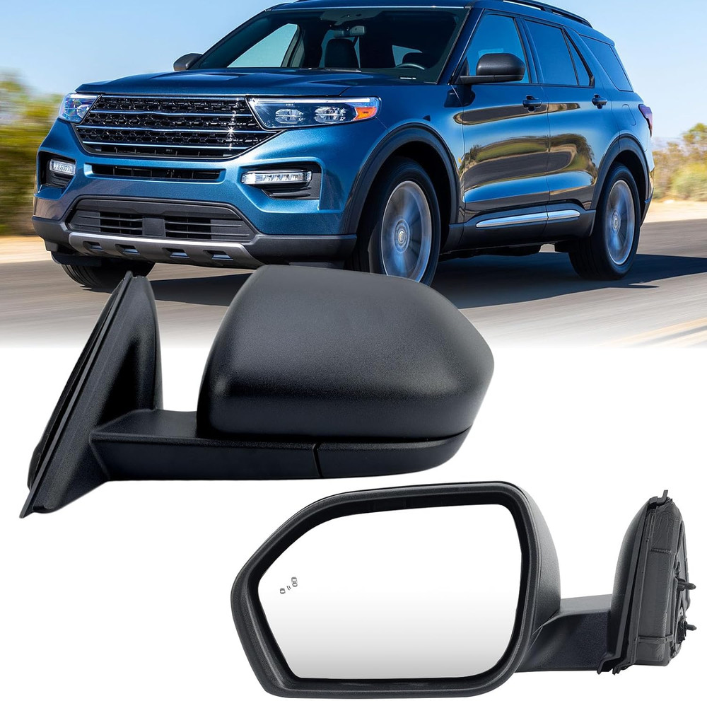 Left Driver Side Mirror Compatible with Ford Explorer 2020 2021 2022 2023 2024 2