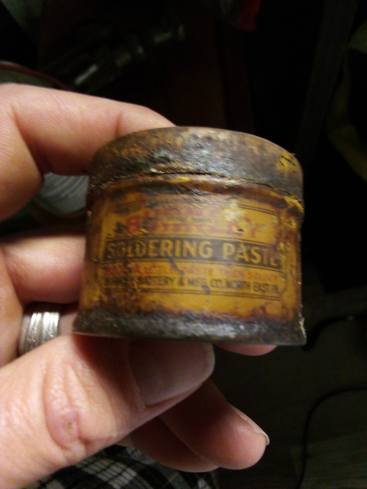 Vintage Burnley Soldering Paste