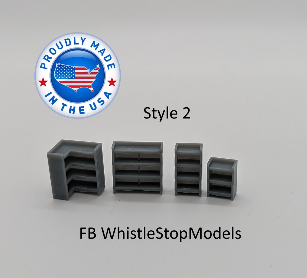 Z Scale Shop and Store Shelving