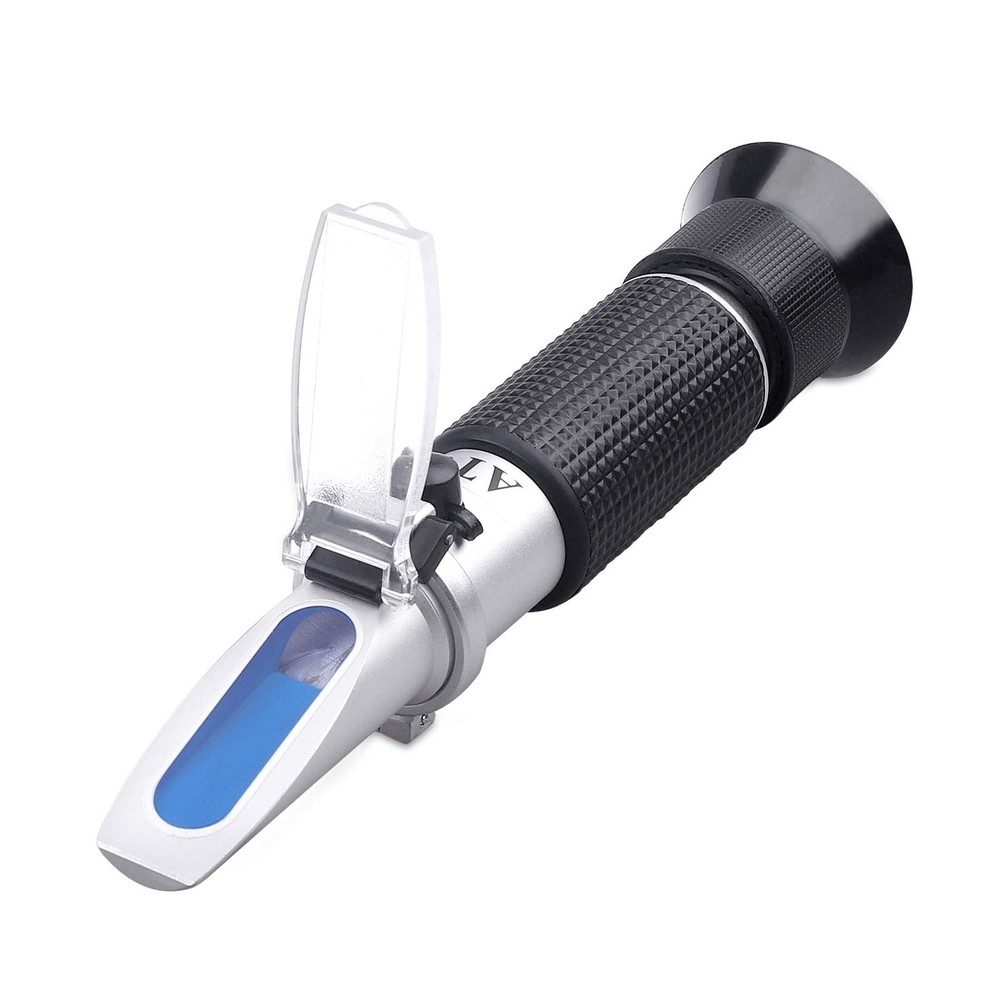 Brix Refractometer with ATC - Portable Digital Refractometer, Black