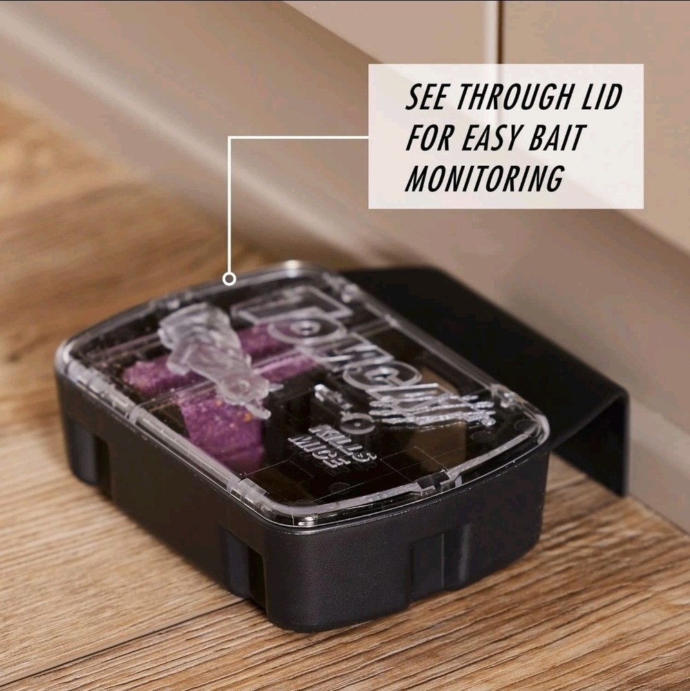 Tomcat Advanced Formula Mouse Killer with Refillable Bait Station + 12 Refills