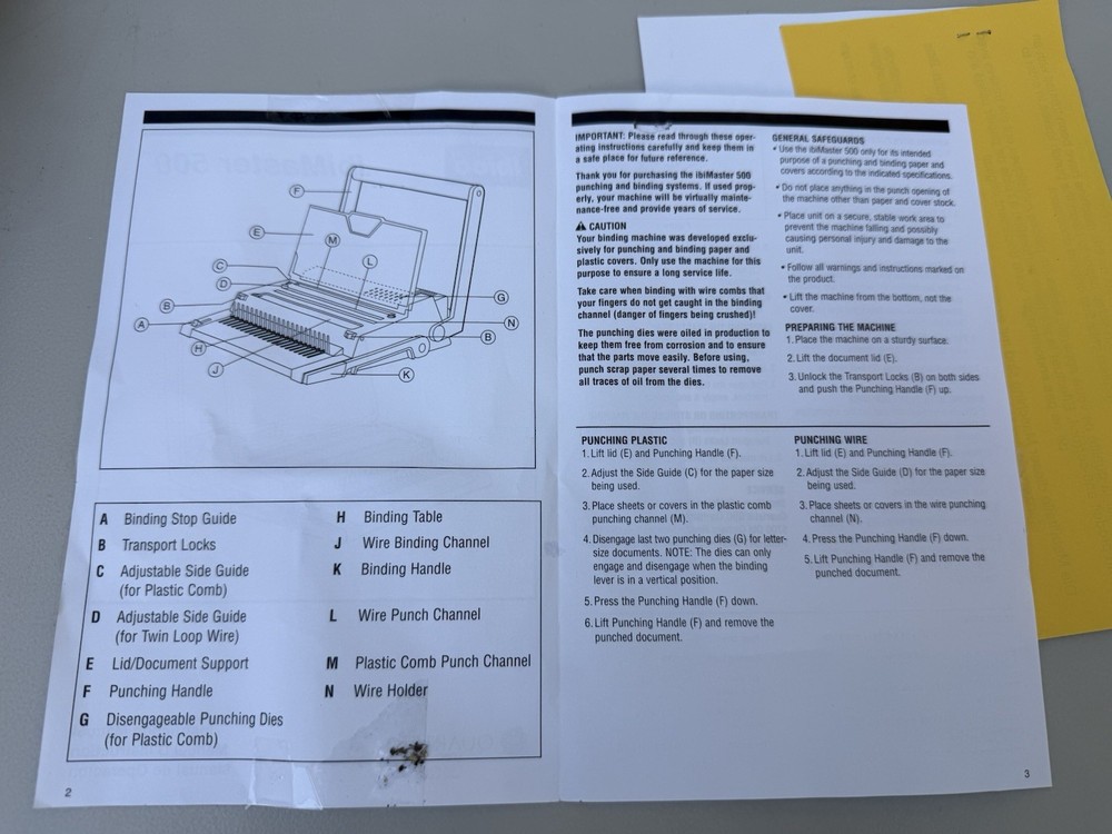 Quartet GBC Ibico ibiMaster 500 binding machine