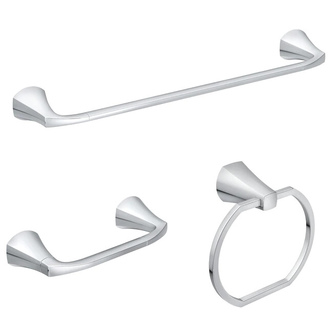 Moen  Lindor Bath Accessories 3-Piece Kit Chrome