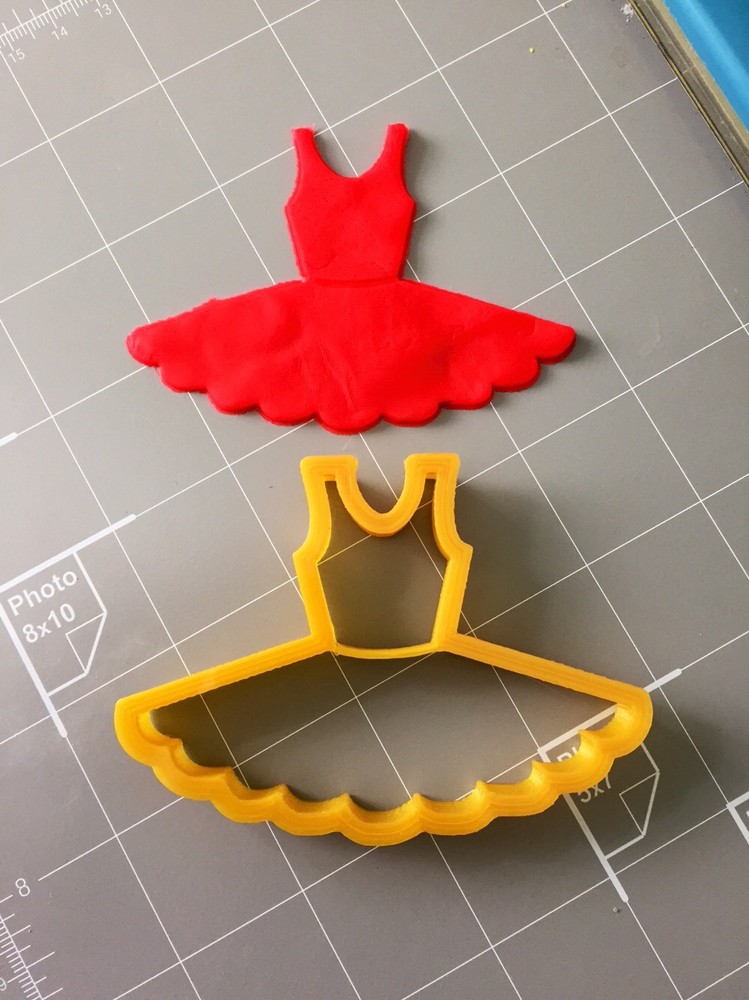 Tutu Dance Skirt Cookie Cutter