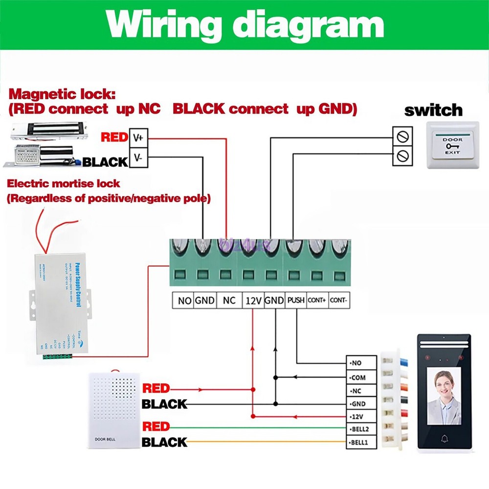DC12V 5A Door Access Power Supply for Entry Exit Control System Electric Lock
