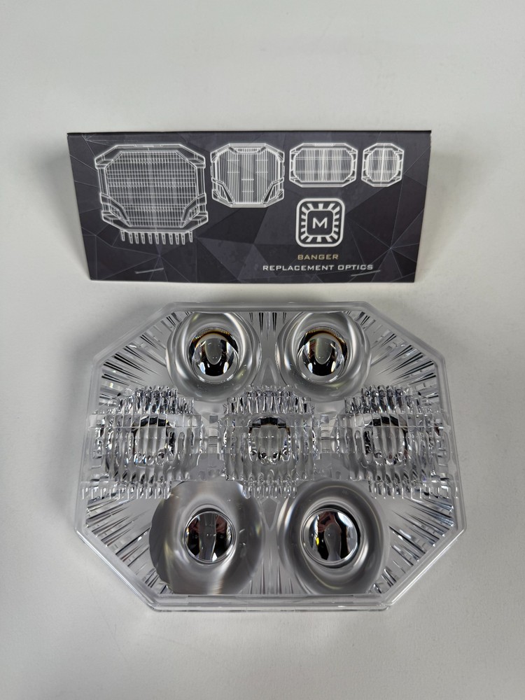 Morimoto BigBanger Trailmaster Optic Lens Only / Clear Each BAF228 Open Box