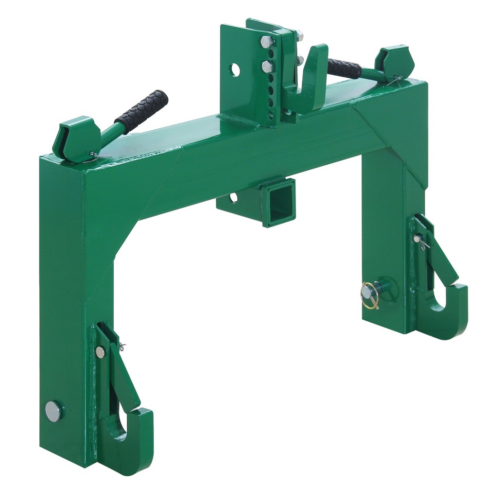 3 Point Quick Hitch Adapter for Category 1 & 2 w/ Adjustable Bolt Tractor 3000lb
