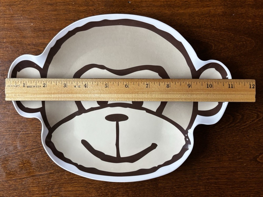 Target Home Monkey Face Melamine Plate 11"
