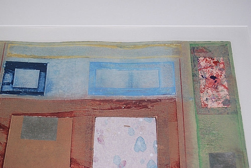Windows by M. Rodriguez Mixed Media Framed Matted Collage A1005