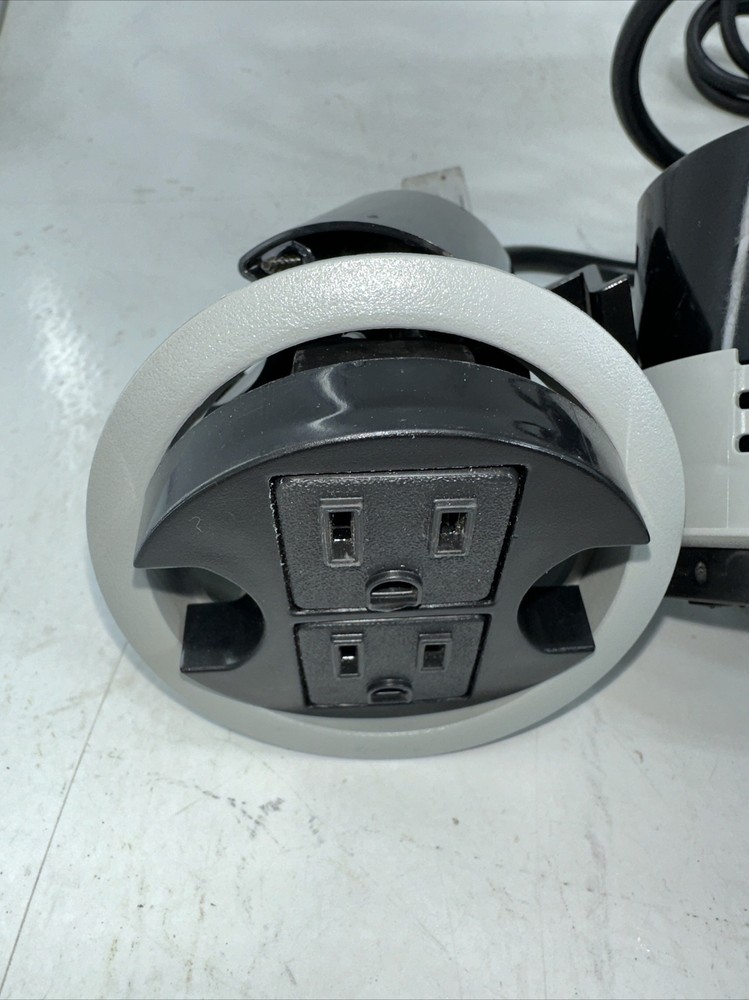 Byrne Black Power Data Center Node 2-Outlet Interlink Cable Management System