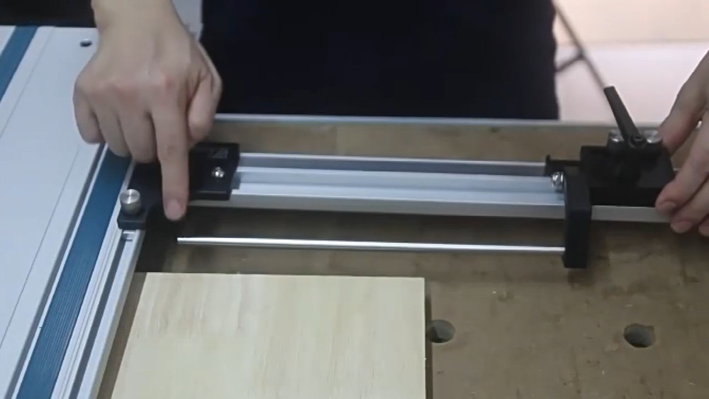 Parallel Rail Guide System Aluminum Circular Saw Track Set Fixed Bracket Tool