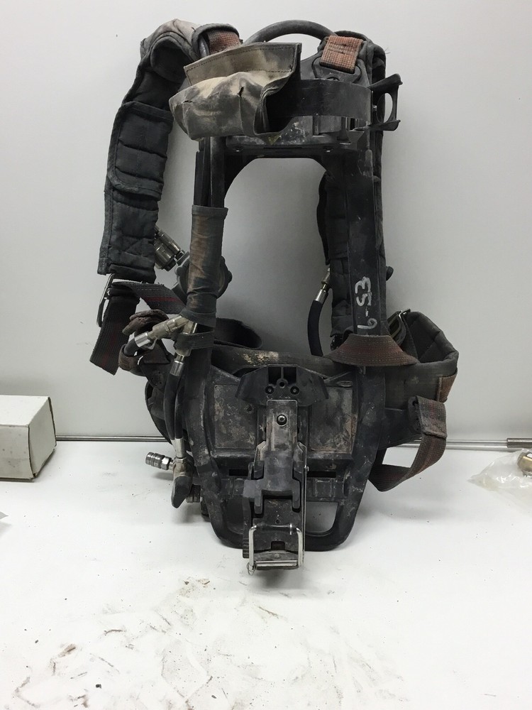 Interspersed SCBA Harness, Regulator And Frame. No Tank.