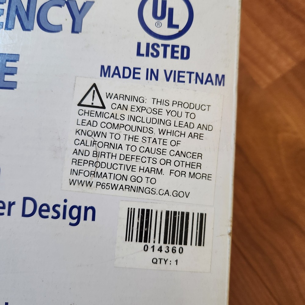NEW Combo LED Emergency Exit Sign Lighting Fixture with External Lights Open Box