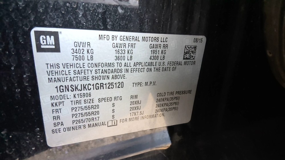 Used Blind Spot Detection System Warning Control Module fits: 2016 Chevrolet Sub
