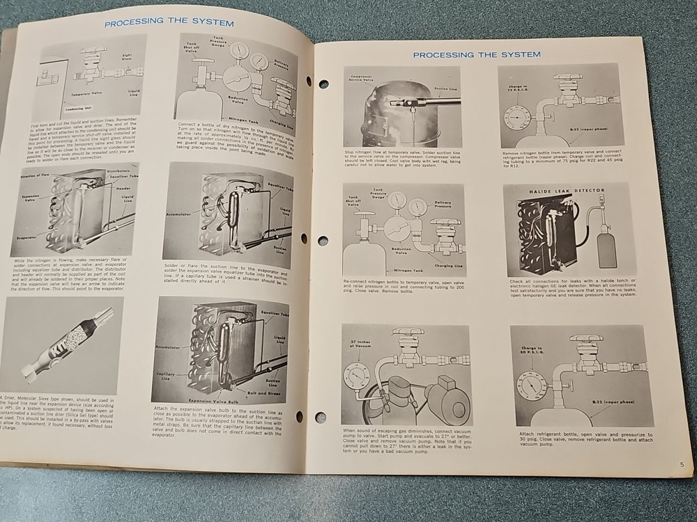 Vintage Tecumseh Condensing Unit Manual 1960's