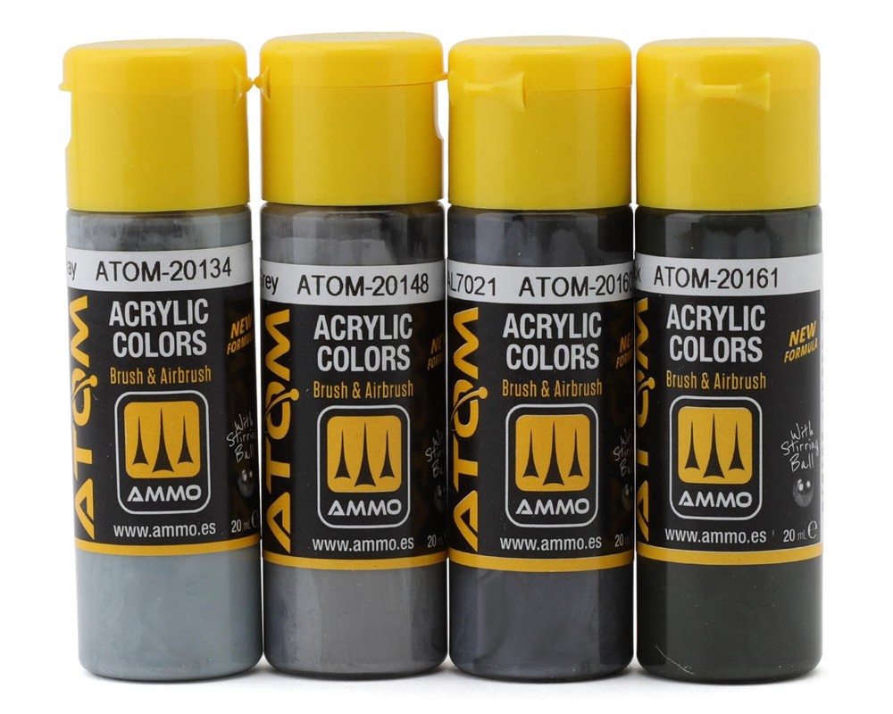 Ammo By Mig Atom Dunkelgrau Modulation Airbrush Acrylic Paint Set