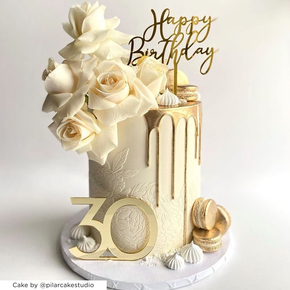 Large Cake Decorating Stencil PEONIA Peony Flower Pattern