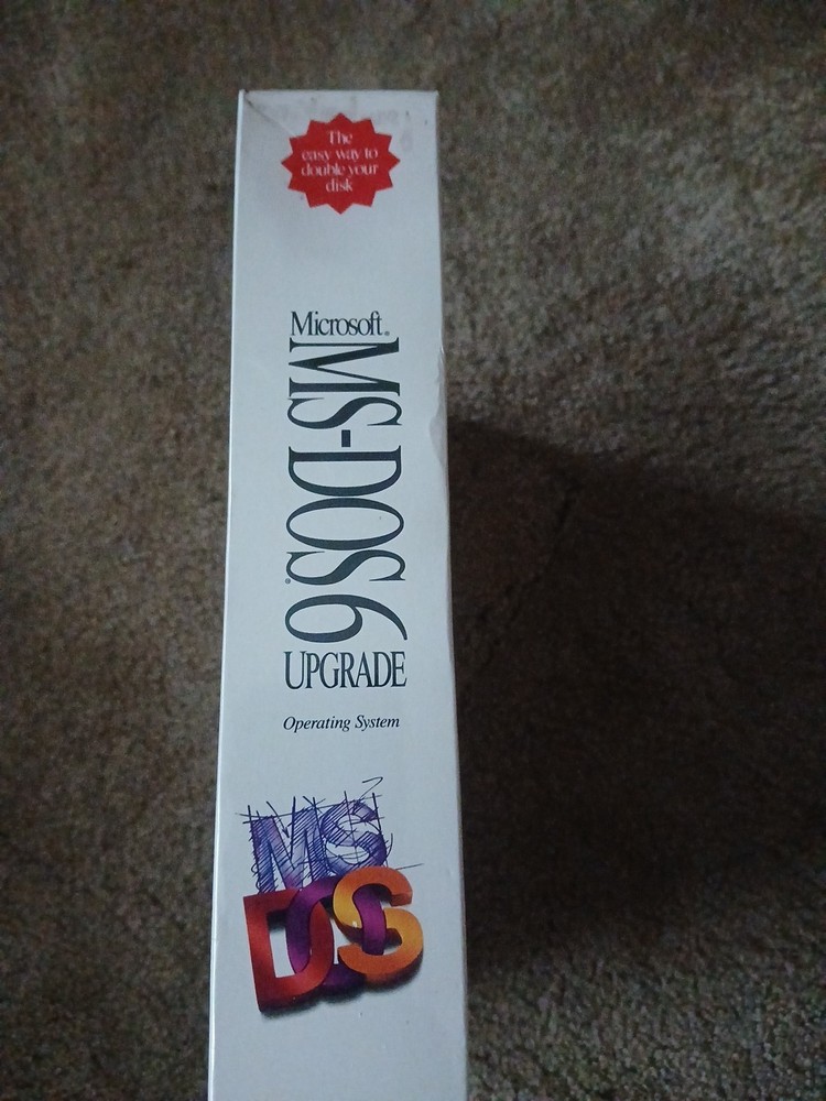 SEALED Microsoft MS DOS 6 Upgrade 5.25 Floppy Disc Operating System