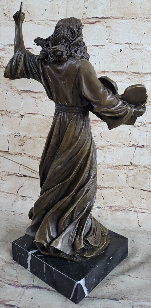 Bronze Sculpture Signed Original Unique Museum Quality Artwork Marble Base Gift
