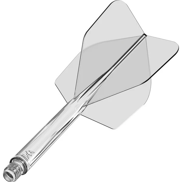 CLEAR MEDIUM NO6 MISSION FORCE 90 1 PIECE MOLDED SHAFT & FLIGHT SYSTEM