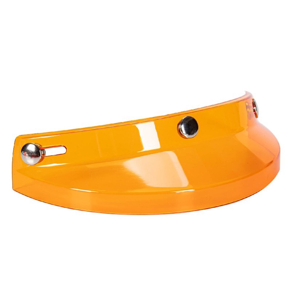 Universal Motorcycle 3 Snap-Button Visor Flip Up Down Open Face Helmet RIRQ