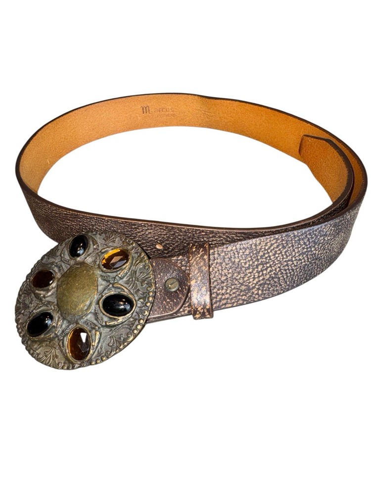 Marcus Italian Leather Belt 38” Total Length EUC