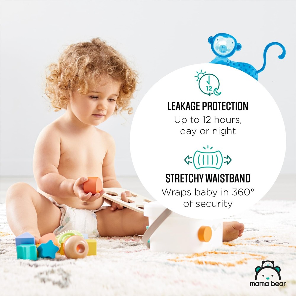 Amazon Brand - Gentle Touch Diapers, Size 3, 42 Count