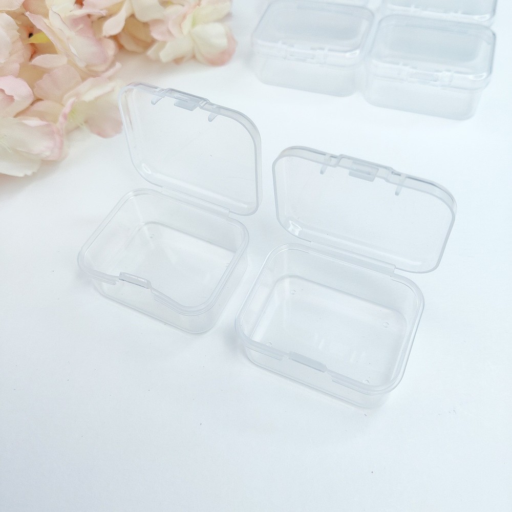 Dress My Craft Clear Storage Boxes 6/Pkg-Rectangular, 4.5x3.7cm