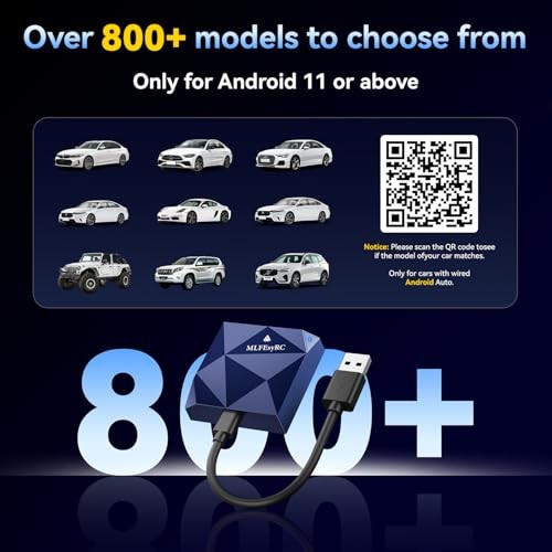 Android Auto Wireless Adapter for Factory Wired Android Auto Cars from 2016,