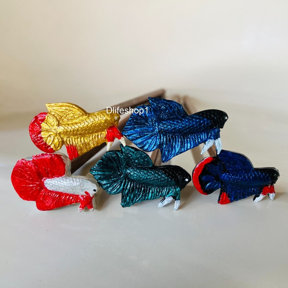Beautifully Hand Painted Betta Flare ,Trainer Stick Exercise Betta Fish Heathy