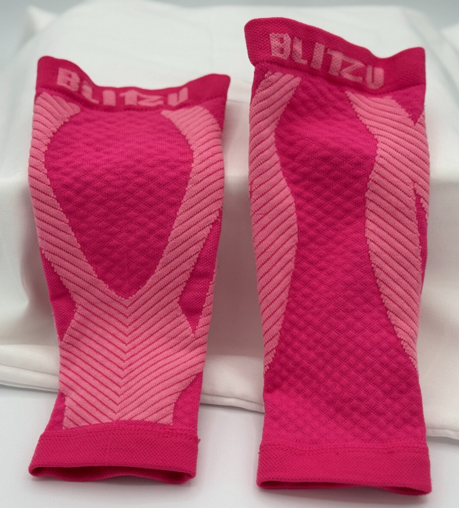 Blitzu Pink Calf Compression Sleeves - Size Small/Medium - Very Good Condition!