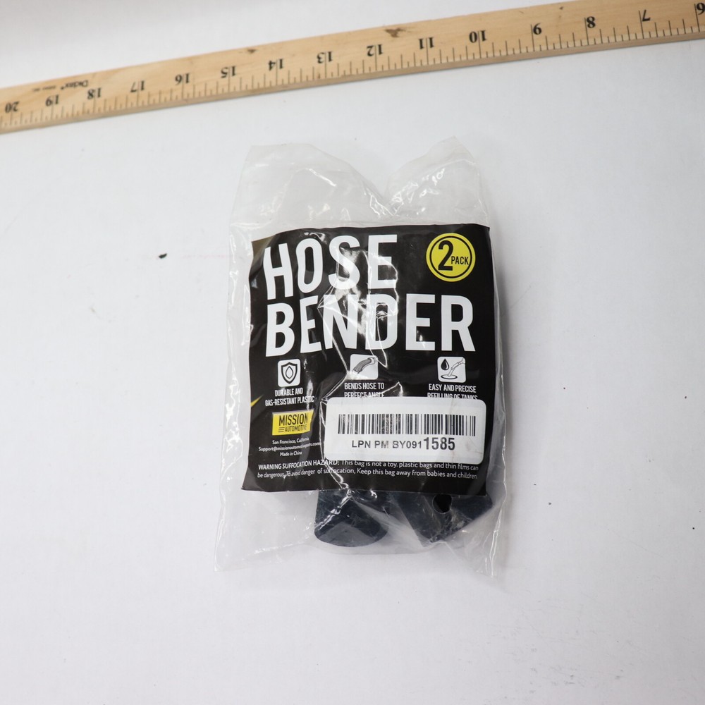 (2-Pk) Hose Bender ABS Plastic Black