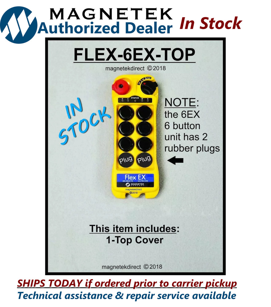 Magnetek FLEX 6EX TOP - front cover only!  radio remote control transmitter part