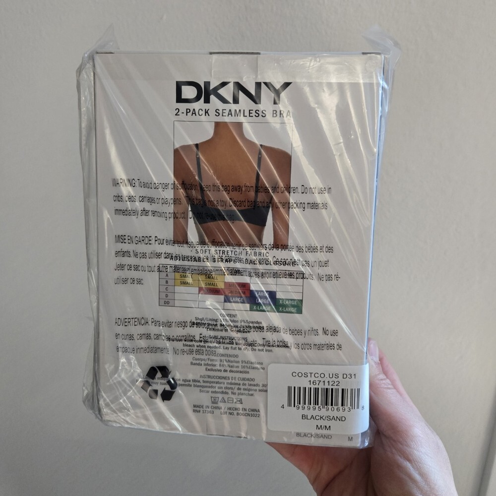 DKNY Seamless Bra 2-Pack, M size
