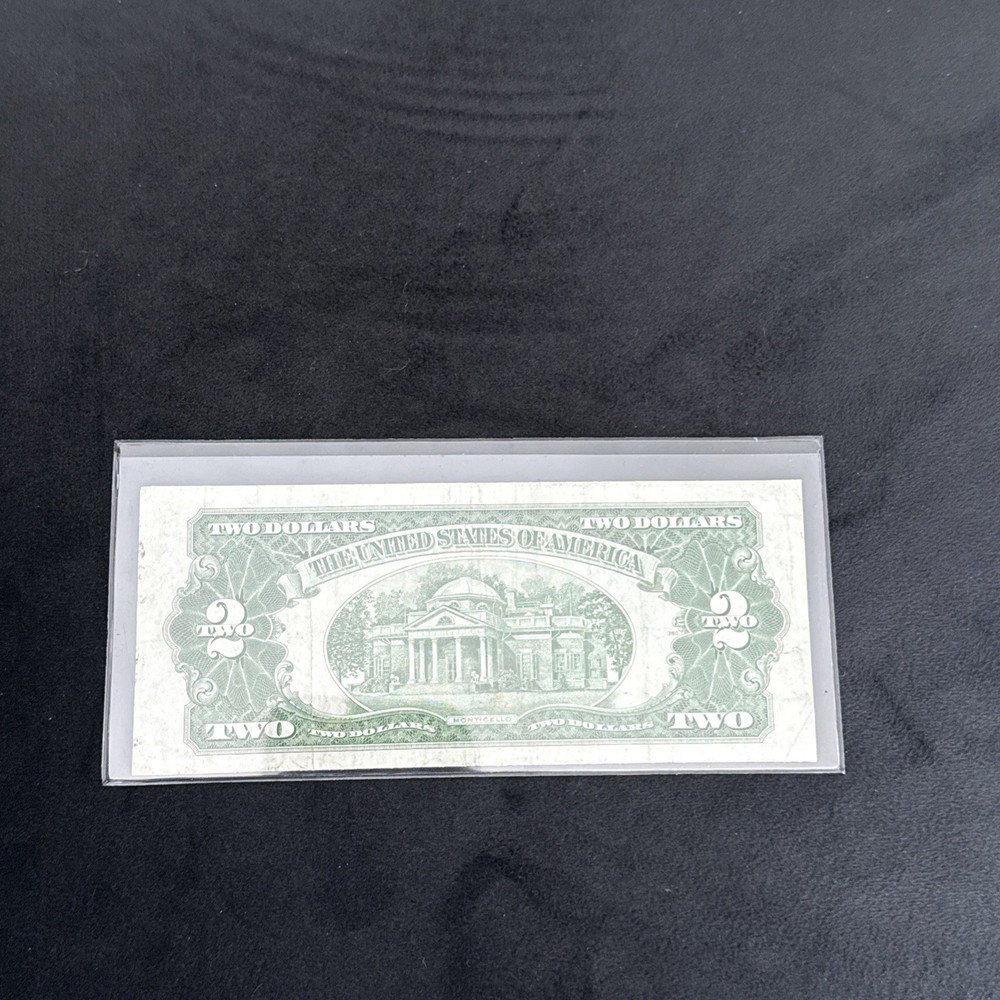 1928 G $2 Dollar Bill Yellow / Seal Note