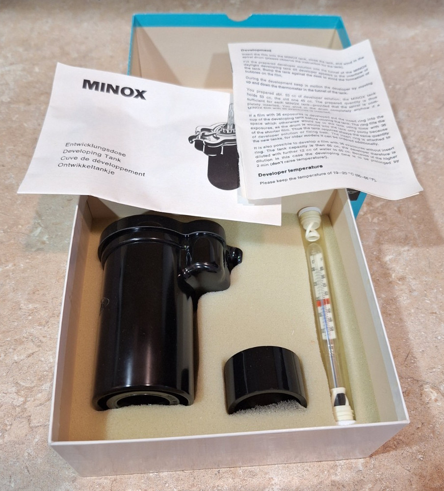 Vintage Minox Daylight Developing Tank Made in Germany Box & Instructions - NEW