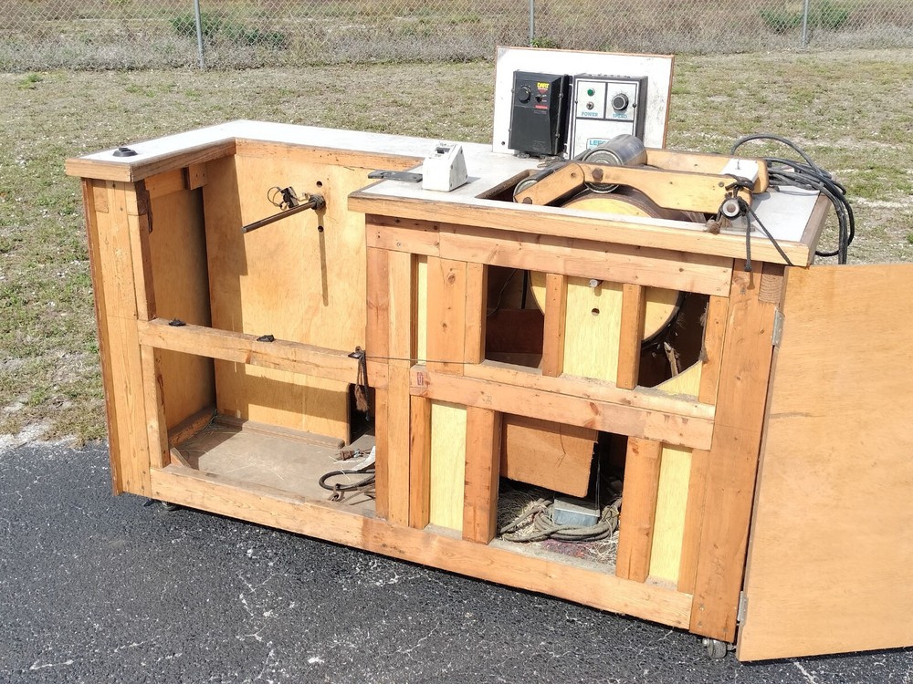 Custom Leeson Speedmaster Roller Press Table w Motor + Gearbox - 4 Cable or Wire