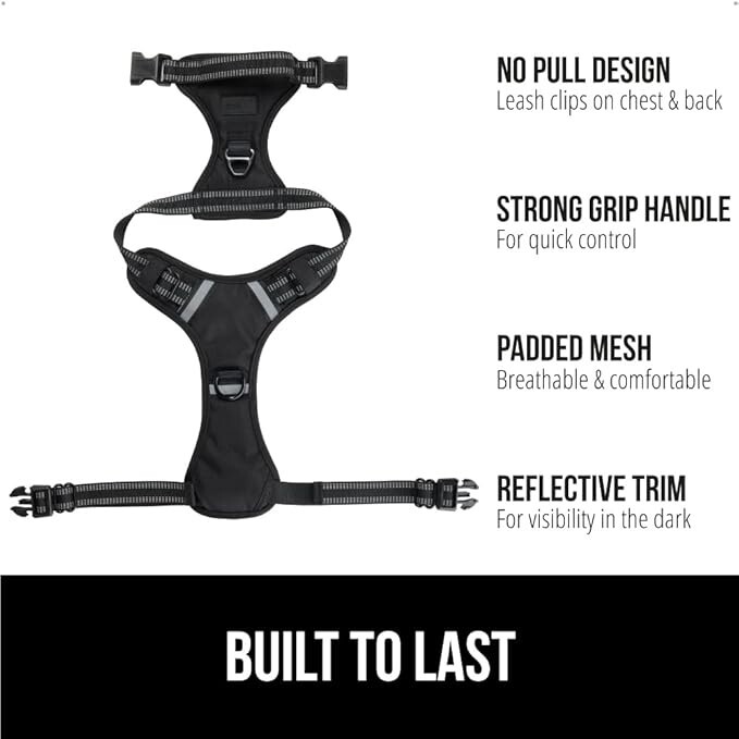 Gorilla Grip Dog Harness - Choose Size & Color