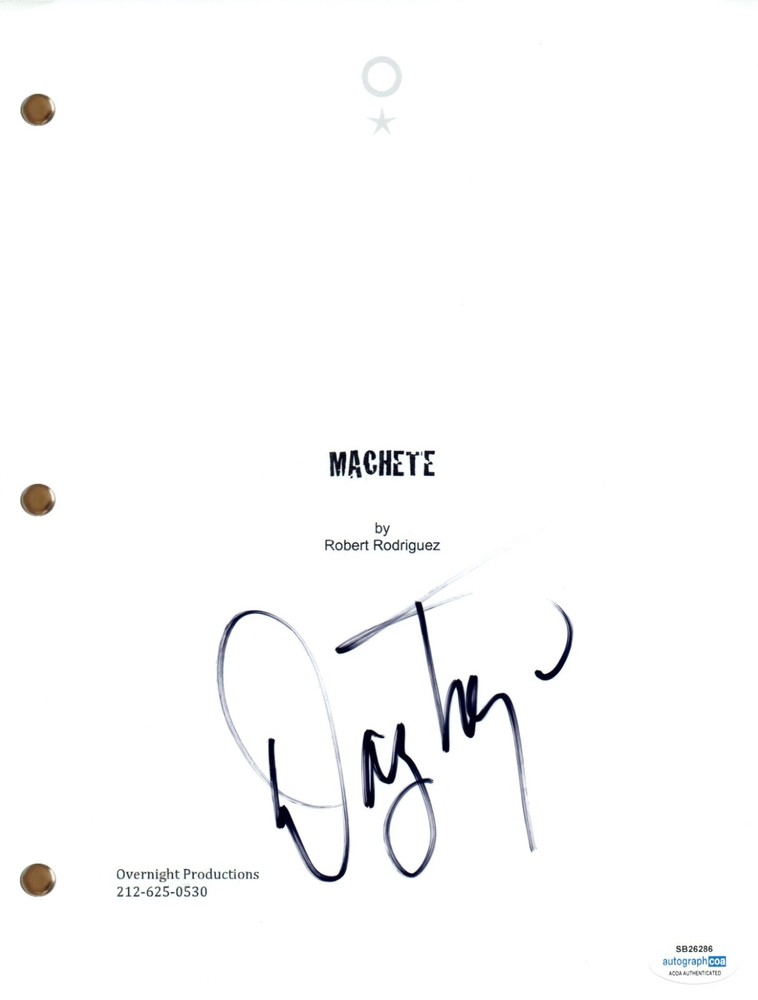 Danny Trejo "Machete" Signed Autograph Movie Script Full Screenplay ACOA COA